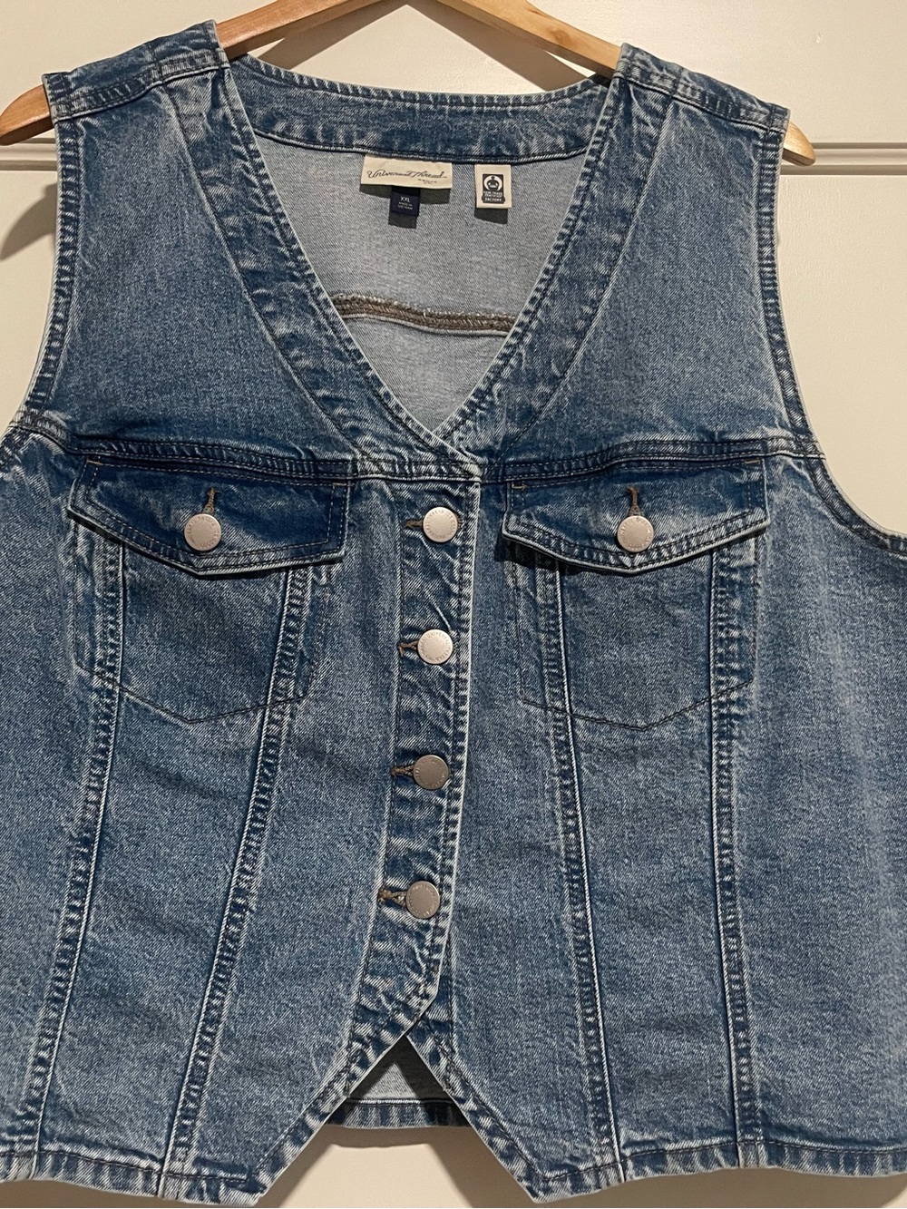 Universal Thread Light Blue Denim Vest XXL